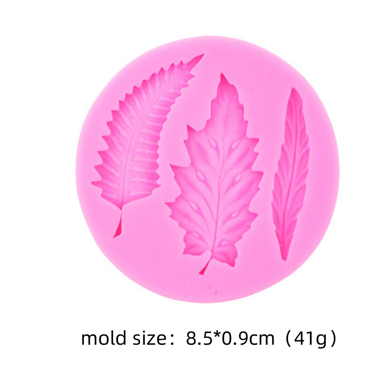 DIY Leaf Maple Leaf Silicone Mould Leaf Collection Flipping Silicone Mold Cake Decoration Moulds Resin Clay Accessories: Dark Khaki