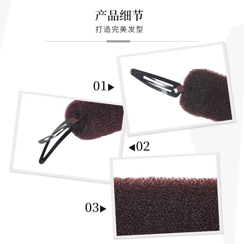 1PC Women Hair Style Hair Padding DIY Hair Bump Up Sponge Princess Head Foam Pad Insert Wedding for Styling Tools