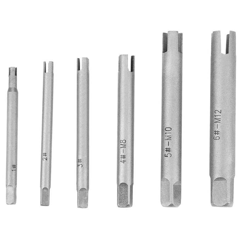 6pcs/9pcs/10pcs Tap Extractor High Speed Steel Broken Head Taps Remover Stripped Screw Tap Extractor Set