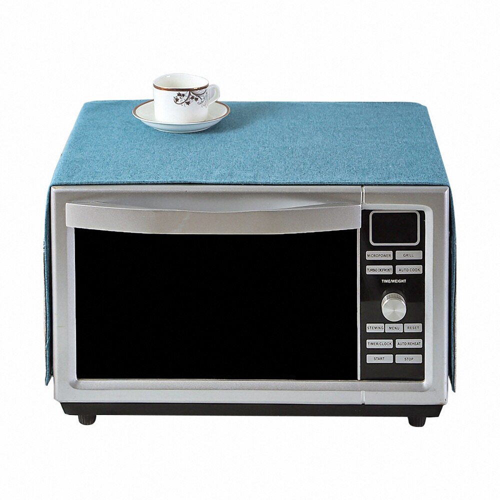1PC Microwave Refrigerator Covering Towel Fridge Washing Machine Cover(Sky-blue)