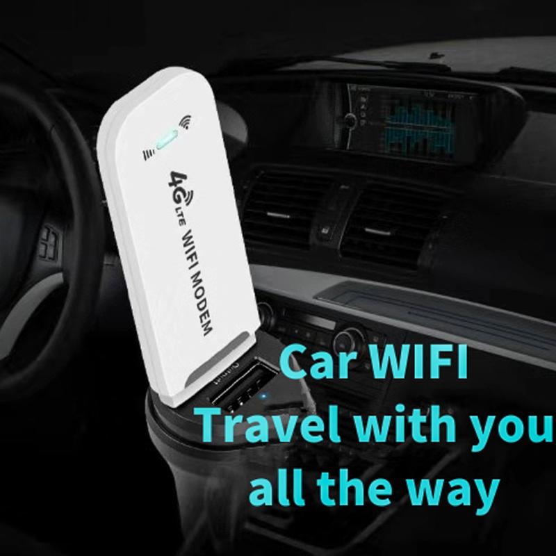 4G WiFi Router 100Mbps USB Modem Wireless Broadband Mobile Hotspot LTE 3G/4G Unlock Dongle with SIM Slot Stick Date Card