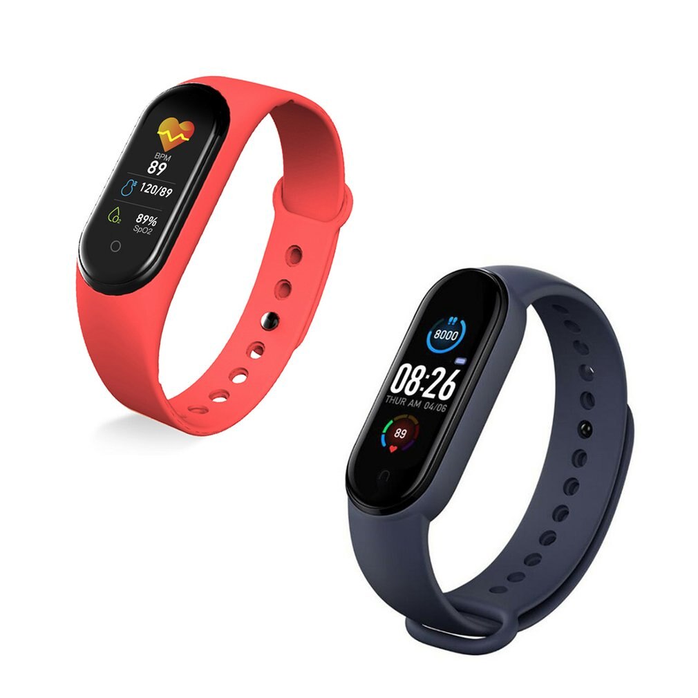 Smart fitness armband band med mätande pulsmätare sport aktivitet tracker män kvinnor titta på armband