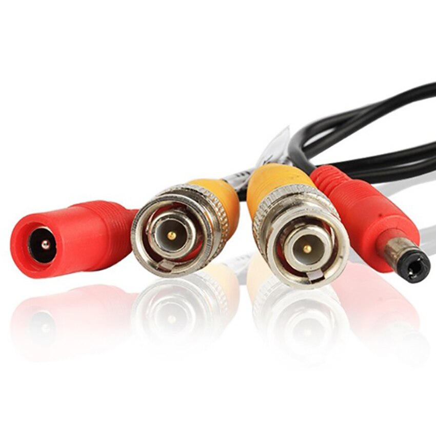 5/10/15/20/30/40/50m BNC+DC Connector Video Power Cable Security Monitoring Camera Equipment Cable VCR Camera Extension Cable