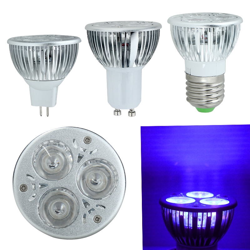 3W E27/GU10/MR16 UV Ultraviolet Paars Licht LED Gloeilamp 85-265V /12V Voor Thuis Slaapkamer Keuken Energie efficiënte