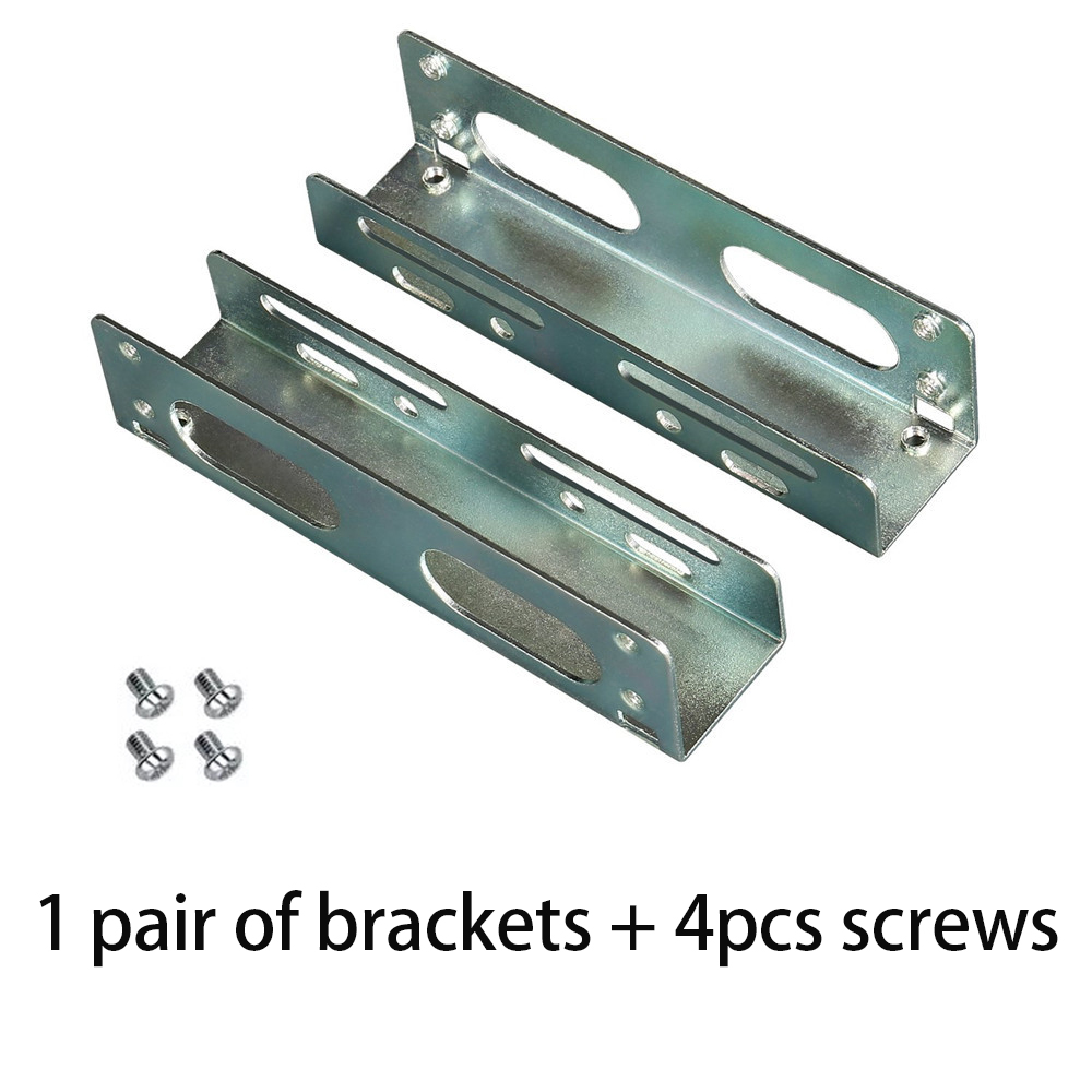 2PCS Desktop Hard Drive Bracket 3.5 To 5.25 Optical Drive Expansion Holder Hard Drive Rack Bracket Caddy Bay for SSD M.2 HDD: Default Title