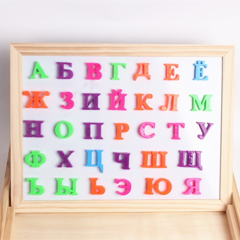 33 stks Russische Alfabet Magnetische Letters Baby Educatief & Leren Speelgoed Koelkast Koelkast Prikbord voor Baby