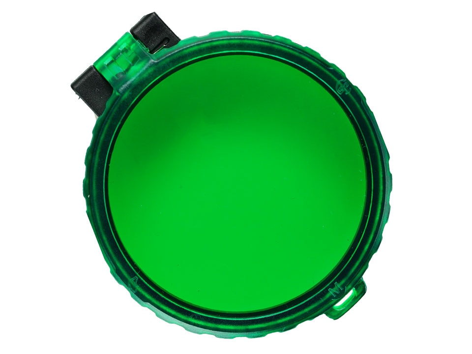 Eagtac grønt filter m / flip cover (plast) til tgsm serie led lommelygte