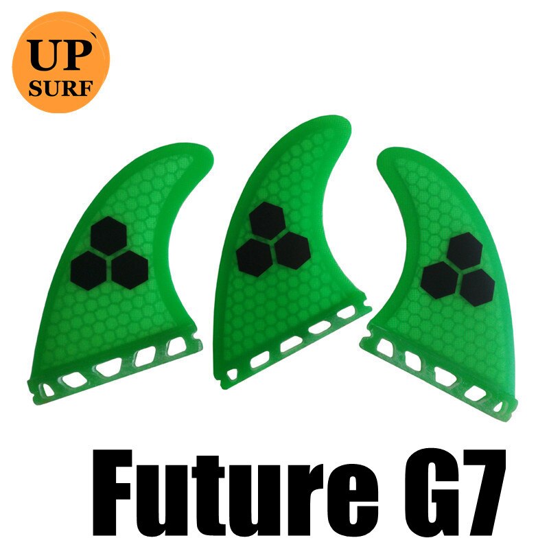 Future Fins-aletas para tabla de surf Future G3/G5/G7, 3 piezas por set: Green G7