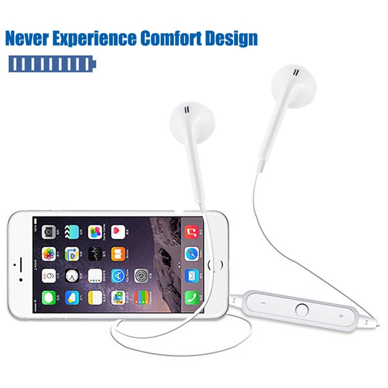 S6 Draadloze Bluetooth Headset Sport Nekband Headset 3D Stereo Ingebouwde Microfoon Ondersteunt Verschillende Smart Telefoon Programma 'S