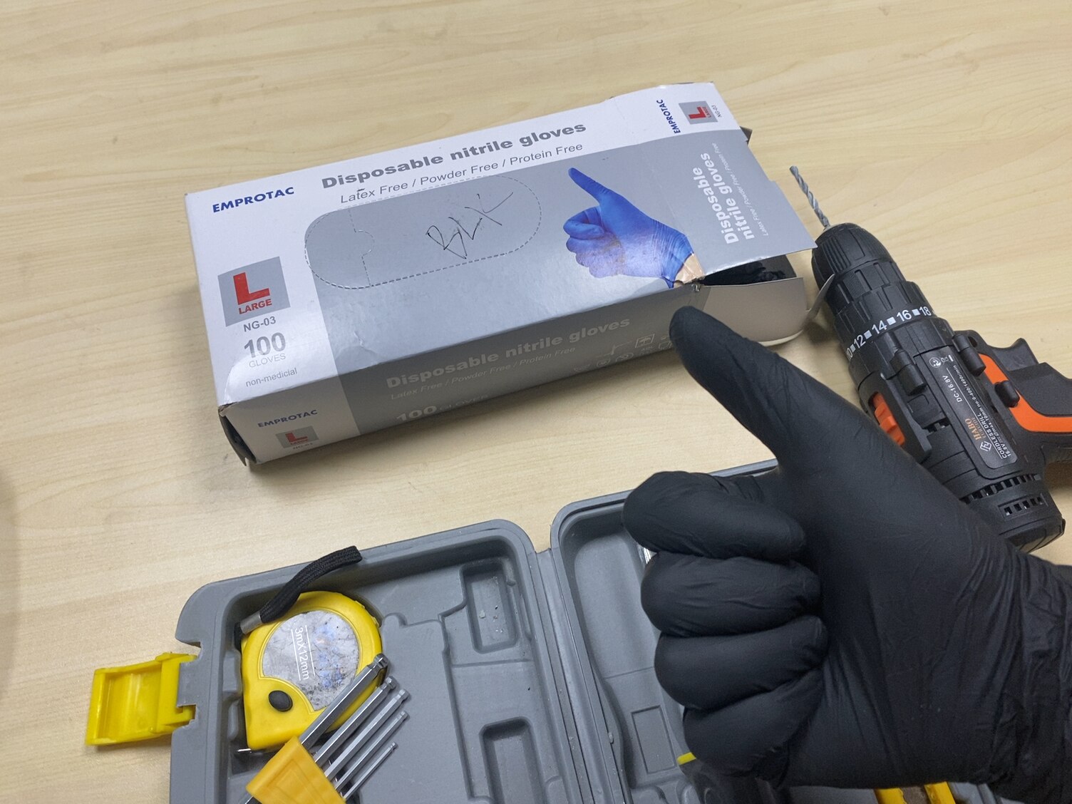 Black Disposable Nitrile Gloves Work Food Cooking Gloves Kitchen Waterproof Cleaning Gloves Protein Free Latex Free 20pcs to100p