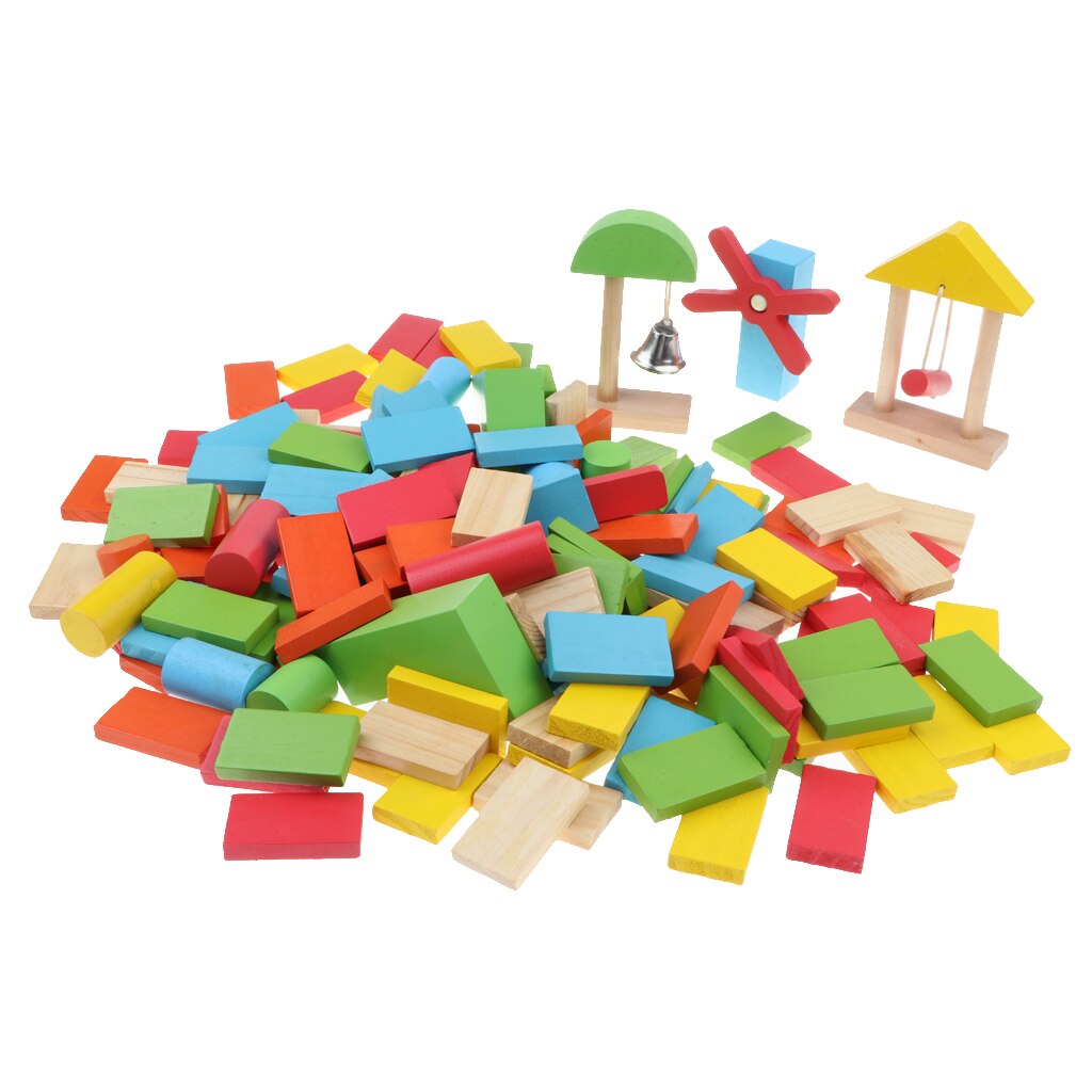 Jeu de dominos en bois pour enfants et adultes, ensemble de 150 pièces pour l'intérieur et l'extérieur