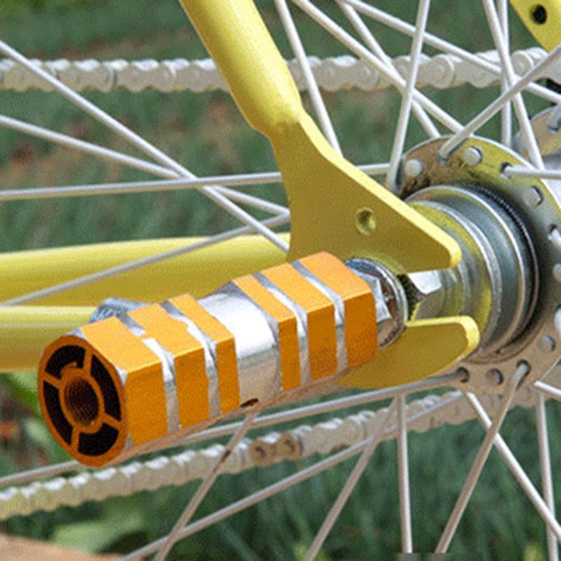 1 Pair Bike Pedal Foot Pegs Bicycle Pedals Axle Sexangle Axle Cycling Socle Pedal