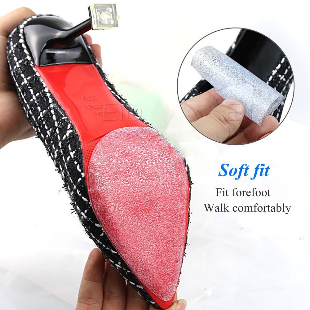 EiD-suelas antideslizantes para zapatos de mujer, Protector de suela de tacón alto, antideslizantes, con empuñaduras de goma, almohadillas para suelas, 2 uds.