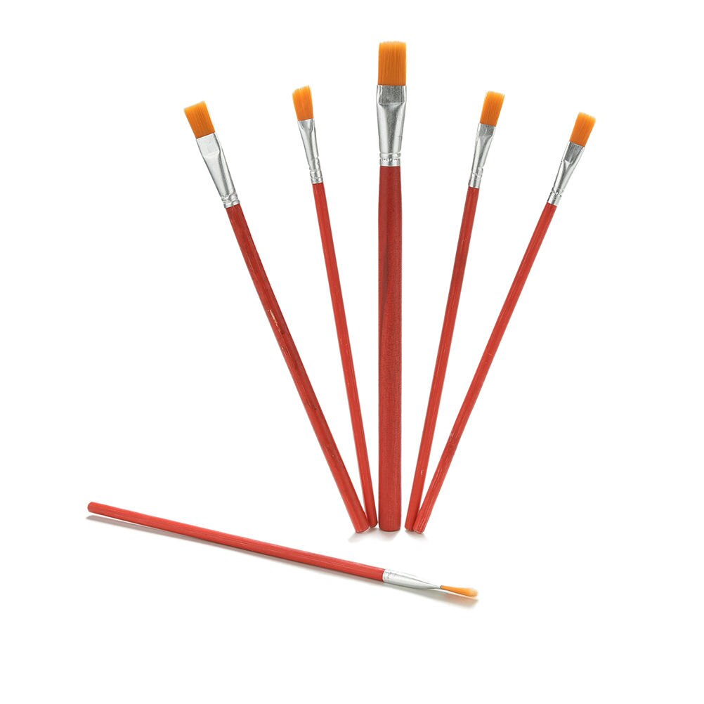 Jetting 6 Pcs/set Nylon Acrylic Watercolor Drawing Painting Brush Set Pen For Artist Student School Brushes Supply