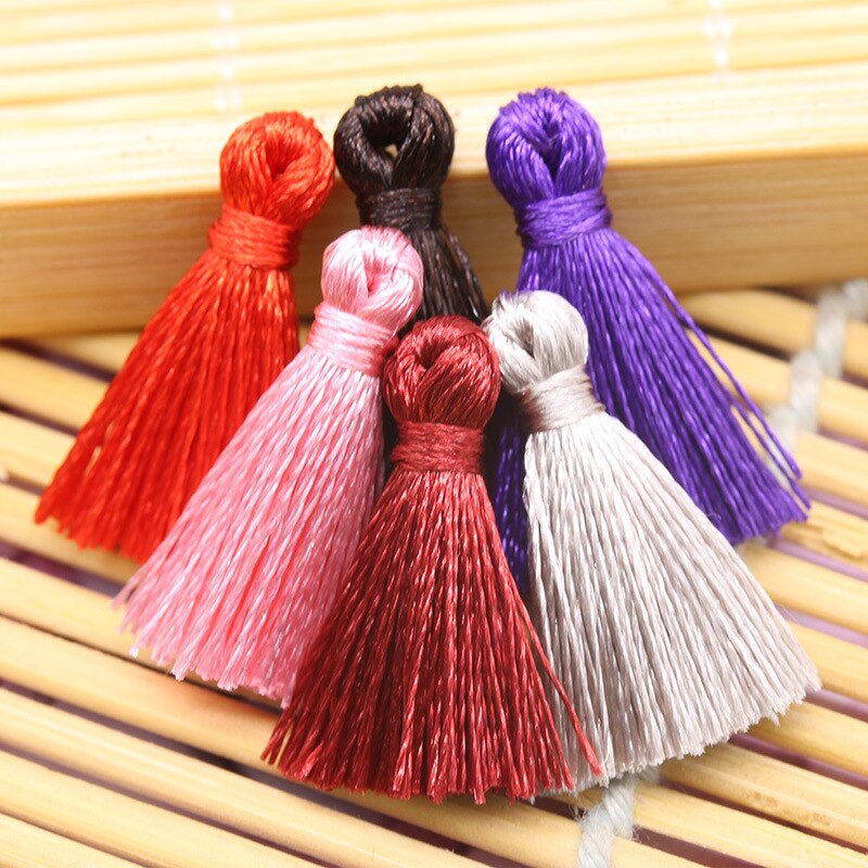 10pc polyester mini kwastjes diy thuis textiel gordijn kleding hanger knutsel kwastjes handgemaakte kwastjes maken stoffen decoratie benodigdheden