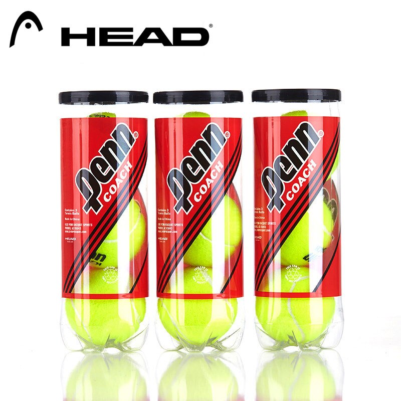 Pelota de tenis de cabeza para principiantes Penn, pelota de tenis de partido de alta elasticidad y duradera, 3 piezas por Lata: 3 tubes