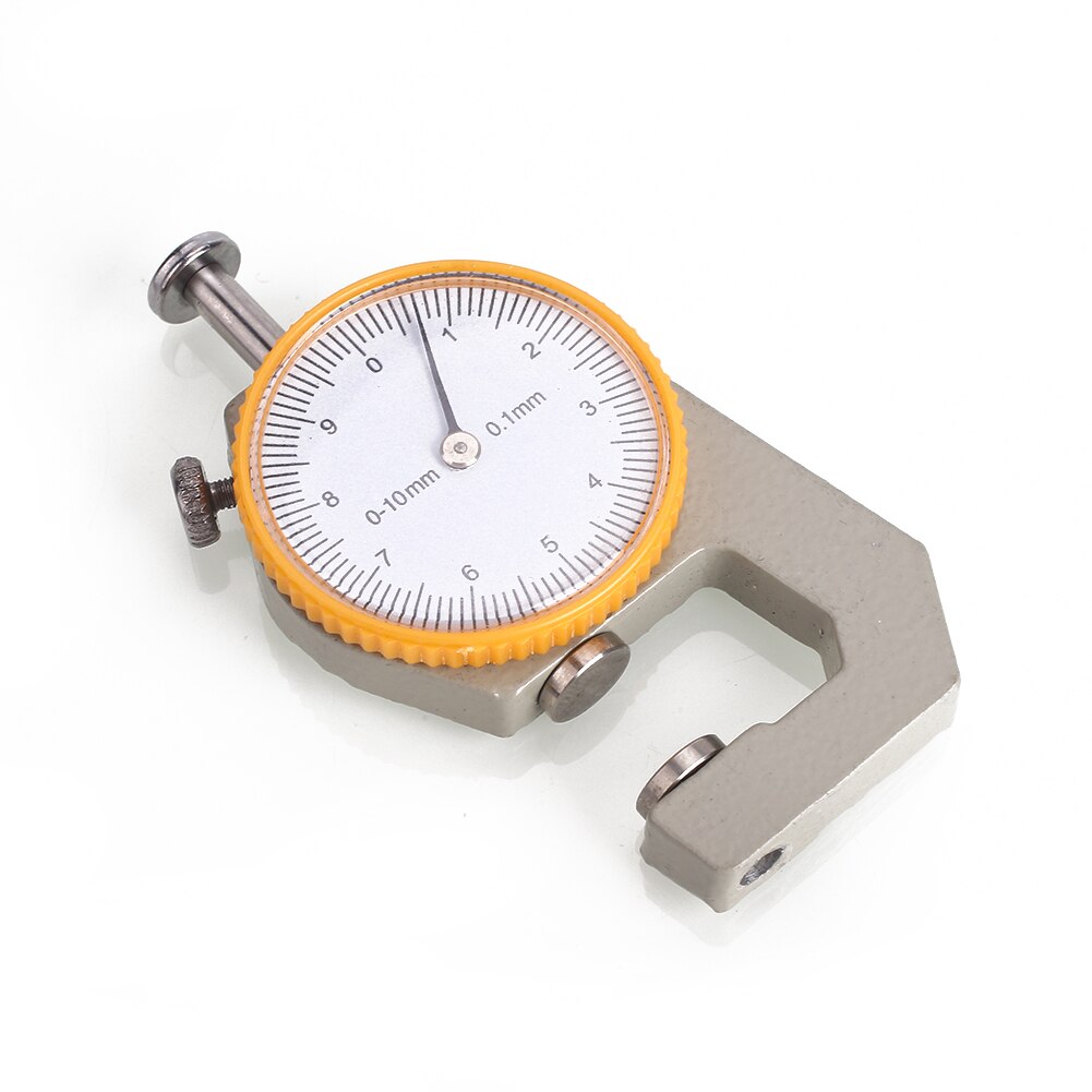 Tykkelsesmåler tester skive metal sølv gul håndværk bredde måling mikrometer analyse værktøj leathercraft læder