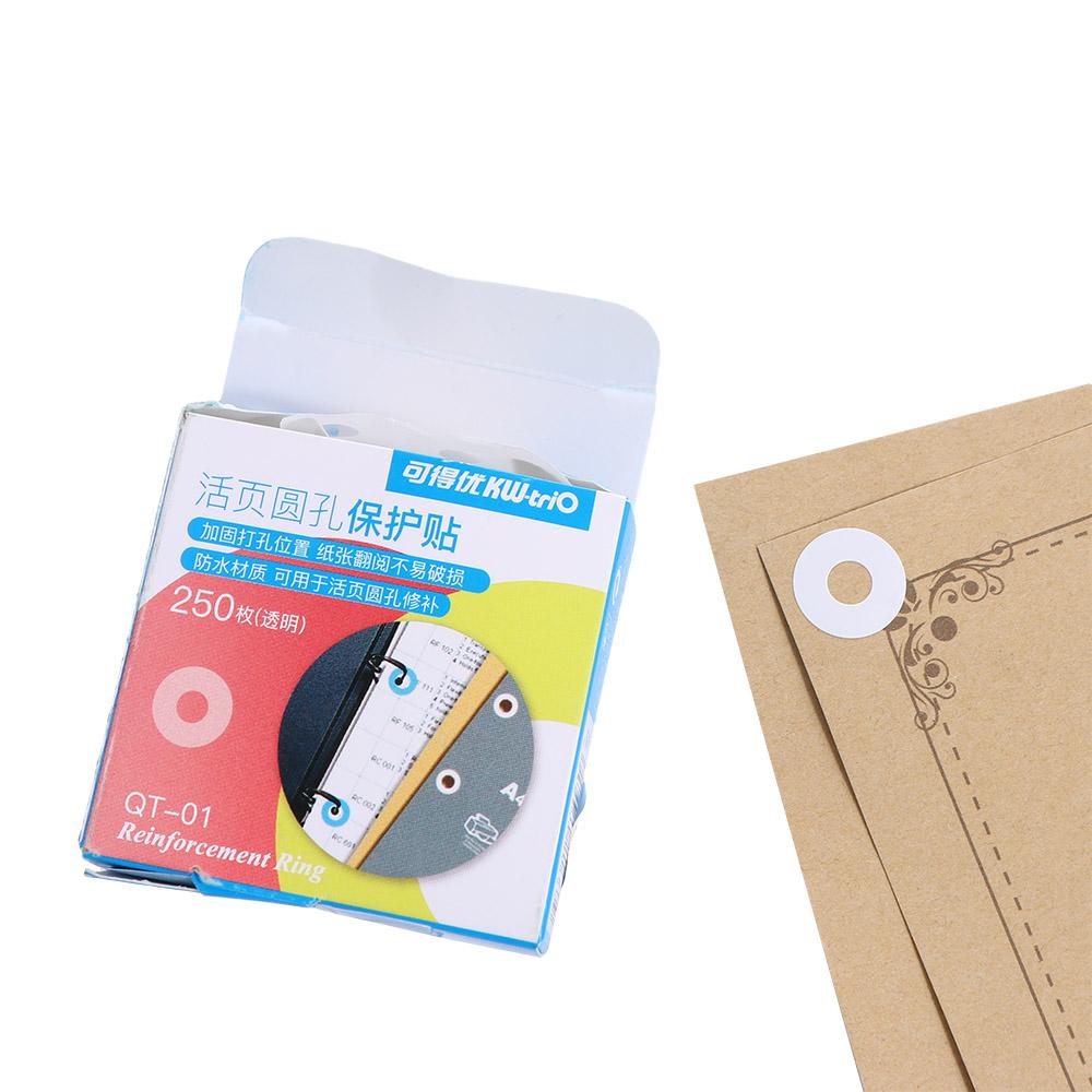 Adhesive 15mm Student Reinforcement Ring Hole Reinforcement Labels Binding Paper Sticker Hole Punch Protector Round Stickers