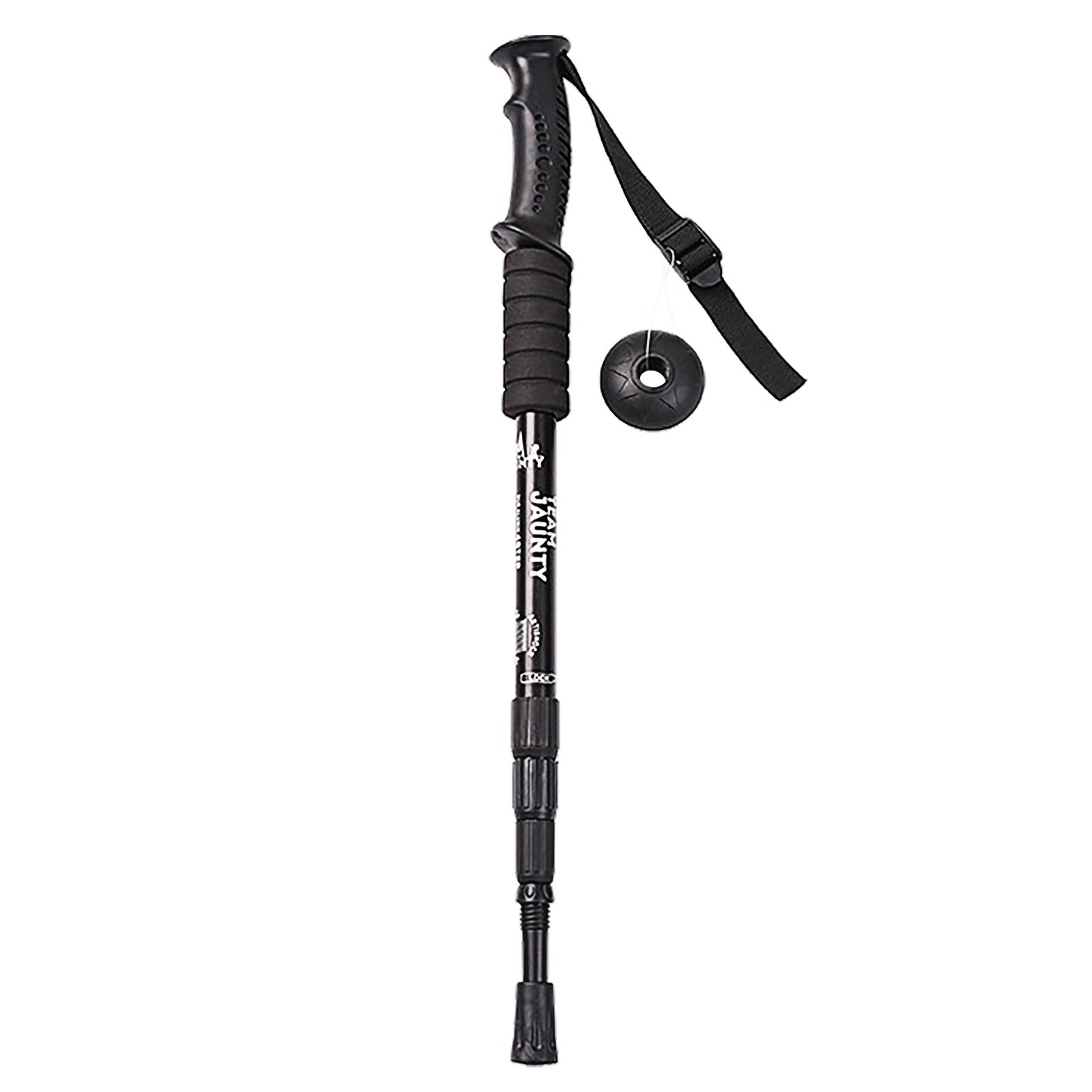 carbon fiber external quick lock Trekking pole hiking telescope stick nordic walking stick Shooting Crutch Senderismo Outdoor: BK