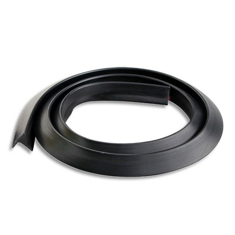 2x Car External Wheel Eyebrow Rubber Anti-Collision Strip Black 1.5m Car Wheel Fender Extension Moulding Flares Trim Strip Edge