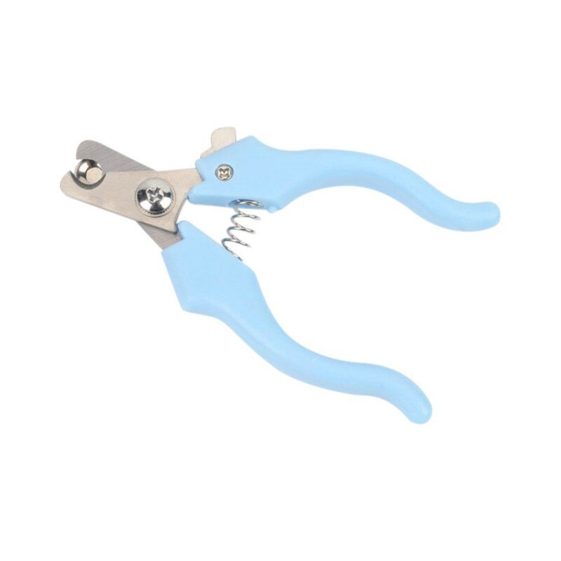 Cortador de uñas para perros cortador de Gato de acero inoxidable , tijeras de aseo, pinzas para mascotas, suministros para perros,: Azul