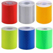 Car Color Reflective Warning Strip With Truck And School Bus Logo Body Sticker 5cm*3m