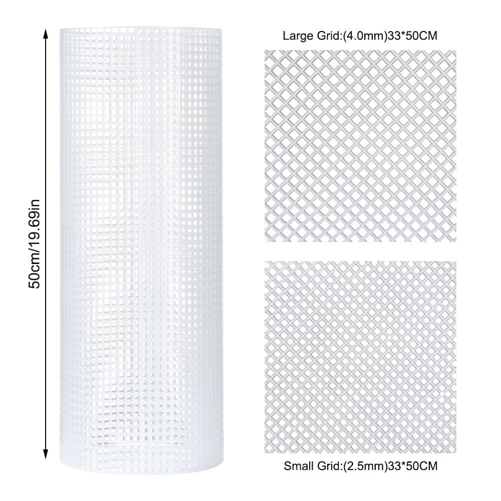 Grid Hook Crafts Handcraft DIY Craft Supplies Hook Bags Bag Rug Thread Hook Plastic Mesh Cloth