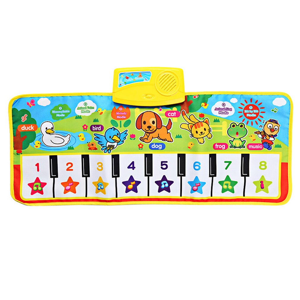 Ocday 71 x 28cm baby engels muziek piano muziek tapijt baby kinderen speelmat deken educatief elektronisch babyspeelgoed
