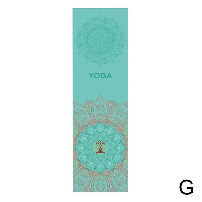 Coperte antiscivolo per tappetino Yoga 30*100cm asciugamano Fitness sport tappetino da viaggio Pilates Home Pattern Yoga allenamento Quick-dryi J1p2