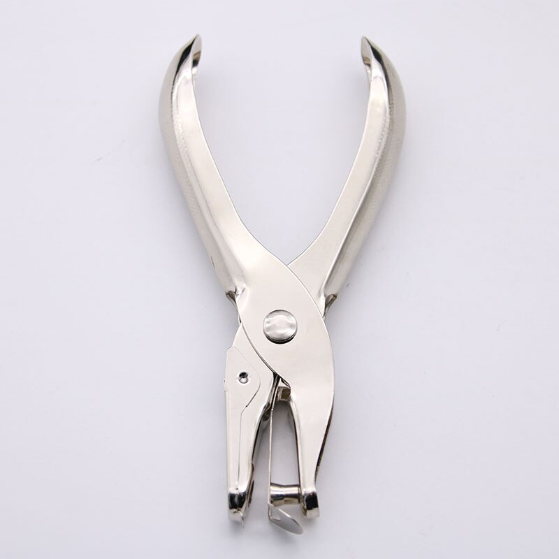 1pc School Office Metal Single Hole Puncher Hand Cut 8 Page Full Metal Material Information Binding Tool School Office Supplies