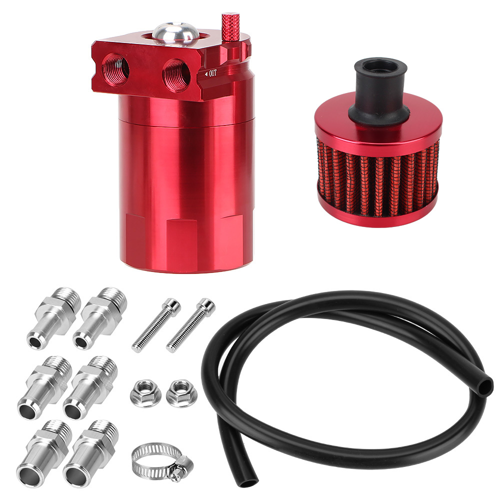 Bildeler oljefangstkanne bil forvirret oljetank reservoartank drivstofftank: Rød