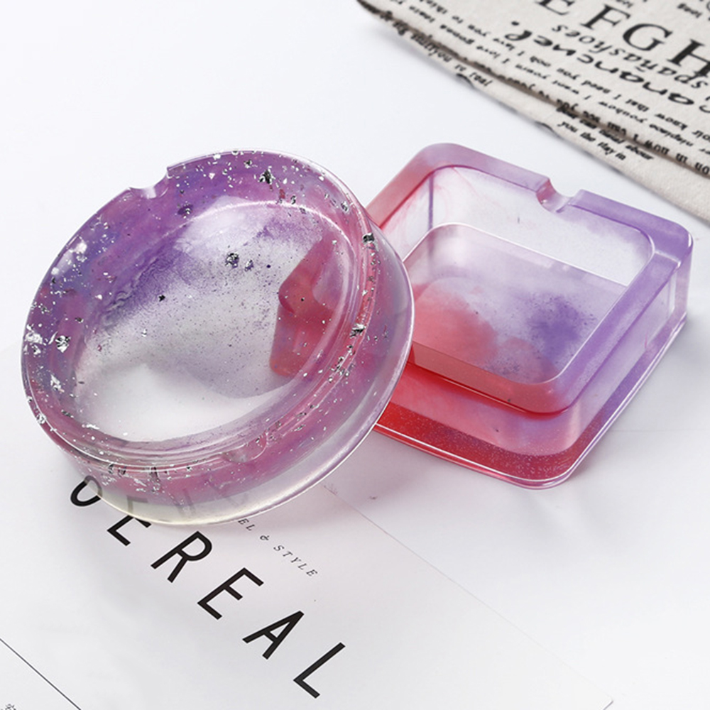 Diy pot mal asbak onderzetter flexibele siliconen mal epoxyhars sieraden maken ambachtelijke klei hars mallen sieraden maken accessoires