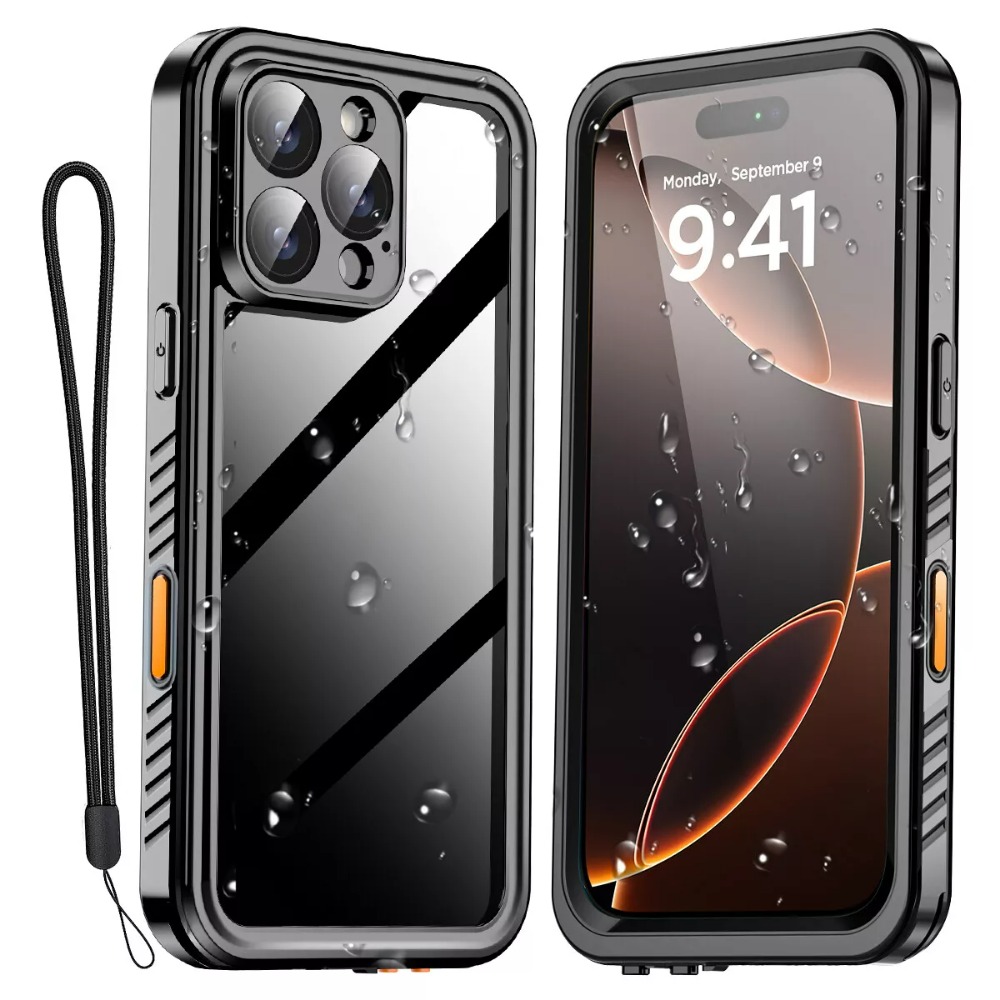 Vandtæt ip68 til 11 16e 16 15 14 13 12 pro max xr xs plus metal aluminium svømmetelefon luksuriøst undervandscover