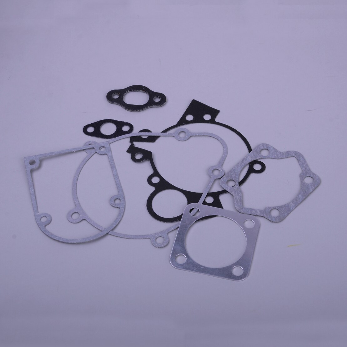 DWCX 1 Set Motorcycle Gas Engine Gasket Kit Metal &amp; Paper Fit for 2 Stroke 49cc 66cc 80cc Motorized Bike