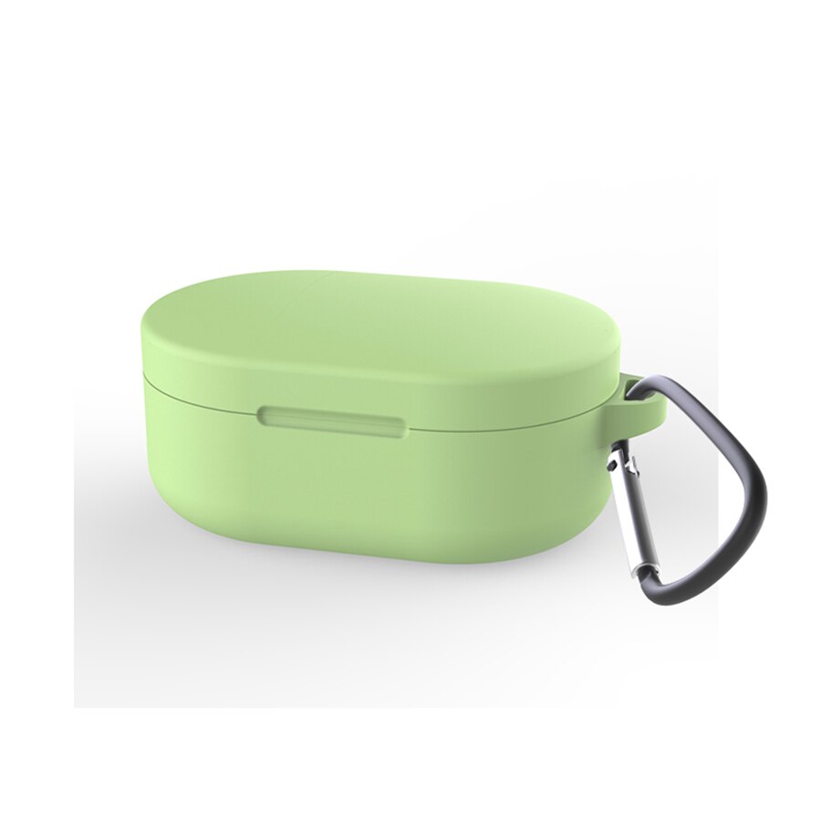 Funda protectora de silicona para Xiaomi Mi True Wireless Earbuds Basic 2, funda para auriculares TWS, Redmi Airdots 2 con gancho: 2XS / Verde
