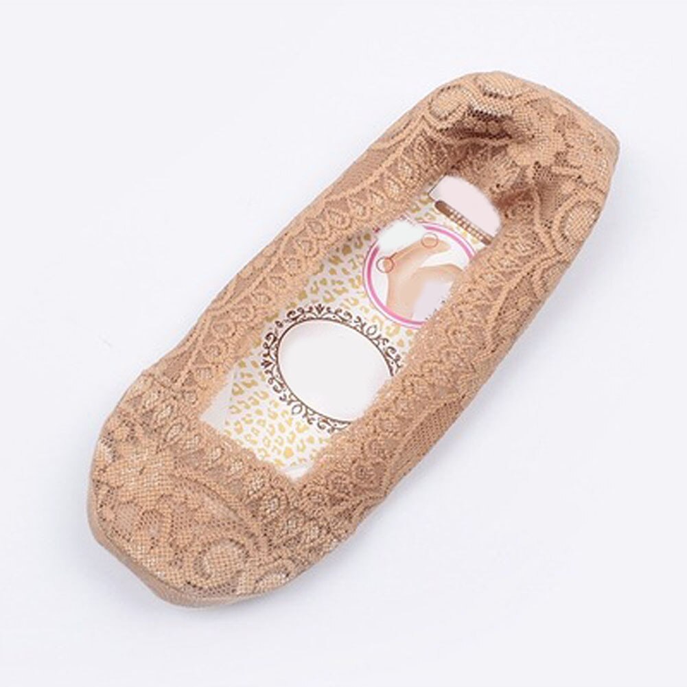 Spring Summer Women's Socks Lace Thin Non-Slip Silicone Invisible Girls Woman Ankle Socks Peas Shoes Low Cut Socks: 15