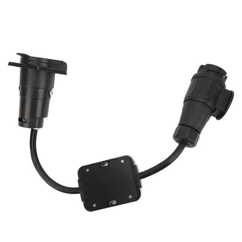 European 13 Pin To American 7 Way Trailer Light Converter Trailer Light Electrical Converter Flexible Plastic Separating Stop