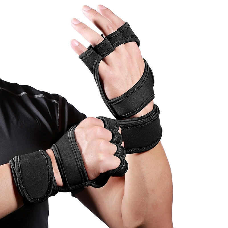 Gewichtheberhandschuhe für Männer und Frauen | Rutschfeste Gymnastikhandschuhe mit halbem Finger | Handgelenk-Handflächenunterstützung für das Ausbildung des Bodybuilding