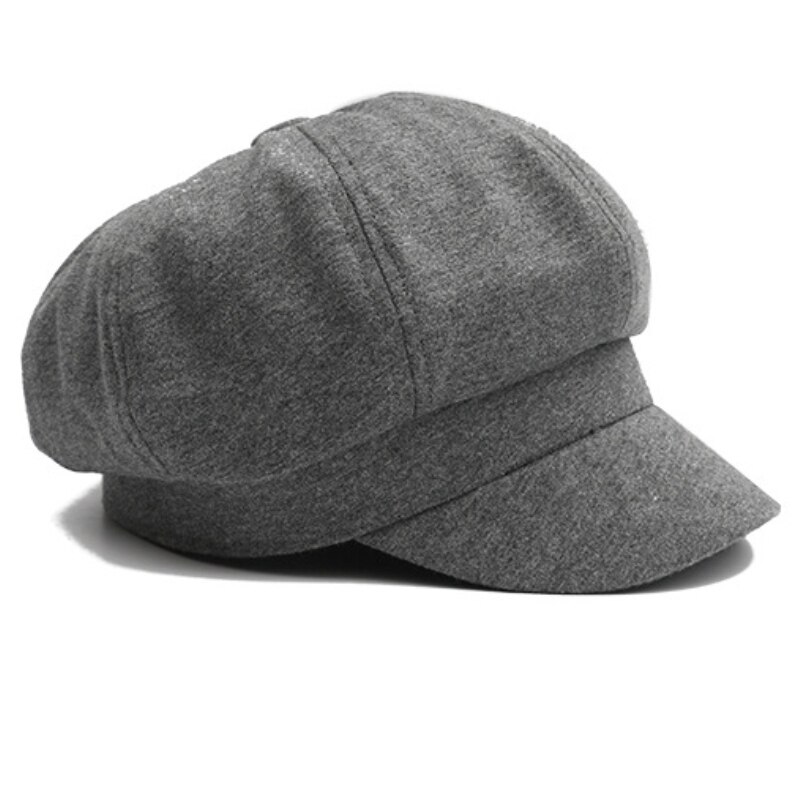 Ht2575 vårhösten damhatt vintage åttkantig nyhetsboy mössa retro basker damer konstnär målare basker hatt sjöman kapten mössa