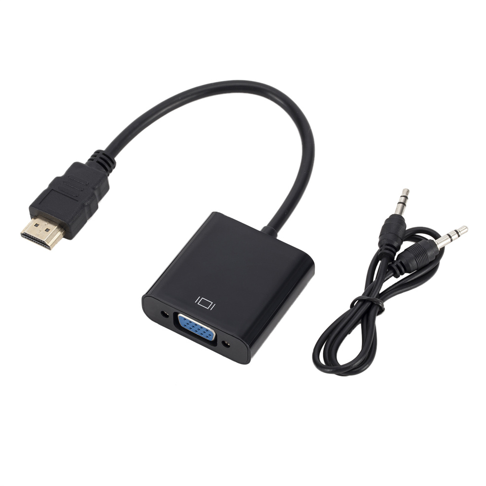 1080P Hd Hdmi Naar Vga Kabel Converter Met Audio Voeding Hdmi Male Naar Vga Female Converter Adapter Voor tablet Laptop Pc Tv: B