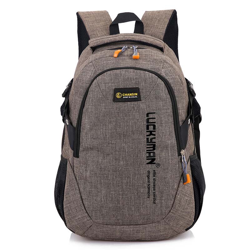 2021Men's Backpack Male Laptop Bcakpack For boys Nylon College Student bags Male high school Women's Backpacks Computer: brown