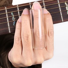 4pcs Clear Slide Bottleneck Set For Acoustic Electric Guitar Beginner Guitar Finger Protection Glass Slider
