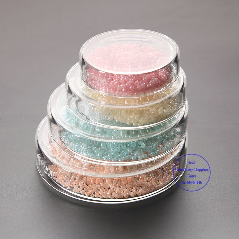 stonylab Petrischalen van glas, 90 x 20 mm, autoclaveerbaar, glazen petrischalen, celcultuurschaal, Petri van borosilicaatglas met deksel voor het laboratorium, 10 stuks