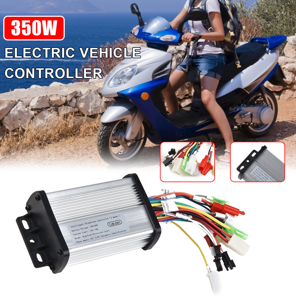 V/36V/48V 350W sin escobillas controlador 6 tubos para Scooter Motor de bicicleta eléctrica inteligente de modo Dual control DC sin cepillo