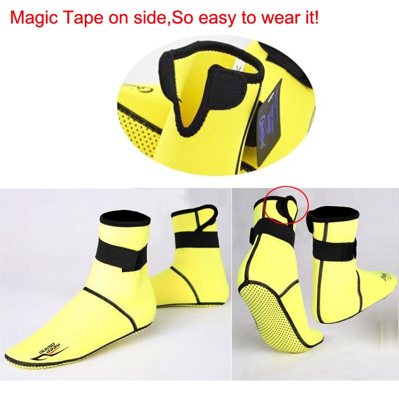 KEEP DIVING Under water Swimming Diving Socks 3mm Thick neoprene men women kids scuba snorkeling boots wetsuit Anti-slip warm