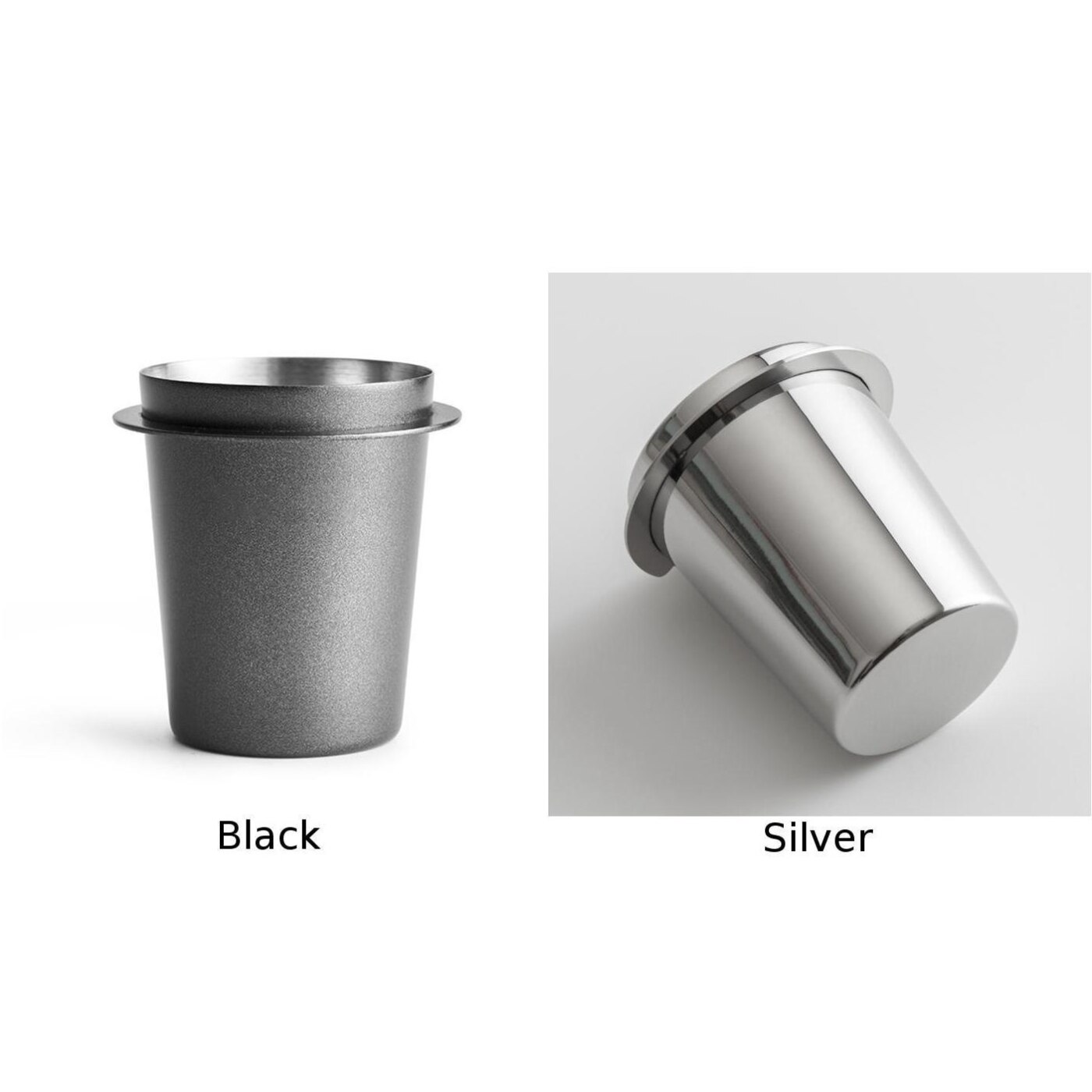 Rostfritt stål doseringskopp kaffe pulver matare passar 58mm kaffemaskiner kaffe mottagande kopp kaffe utrustning cafetera
