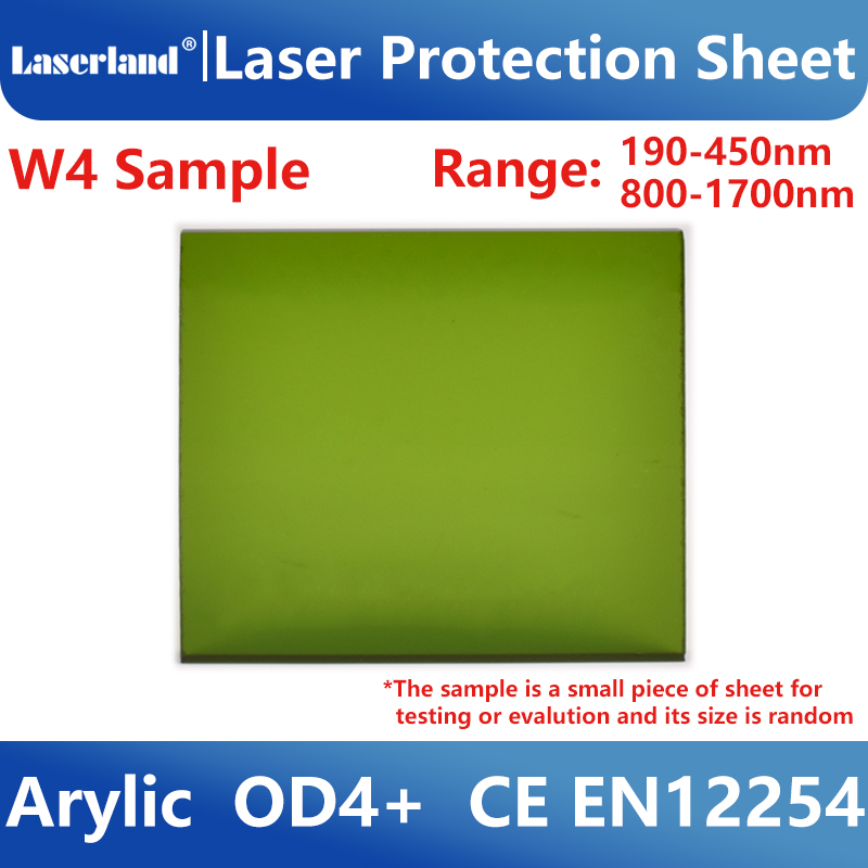 Échantillon de fenêtre Laser de industrielle, vue claire, feuille de Protection 1064nm, écran de sécurité en acrylique: gris argenté