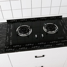 Køkken anti-olie wallstickers aluminiumsfolie varmebestandig vask hjørne selvklæbende vandtæt titel plakat dekoration klistermærke