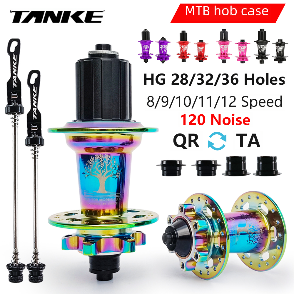 TANKE 120 Kliknaaf 6 Lager MTB Mountainbike Hub Voor Achter 28 32 36 Gaten QR Steekas Uitwisseling Schijfrem Fietsnaven HG