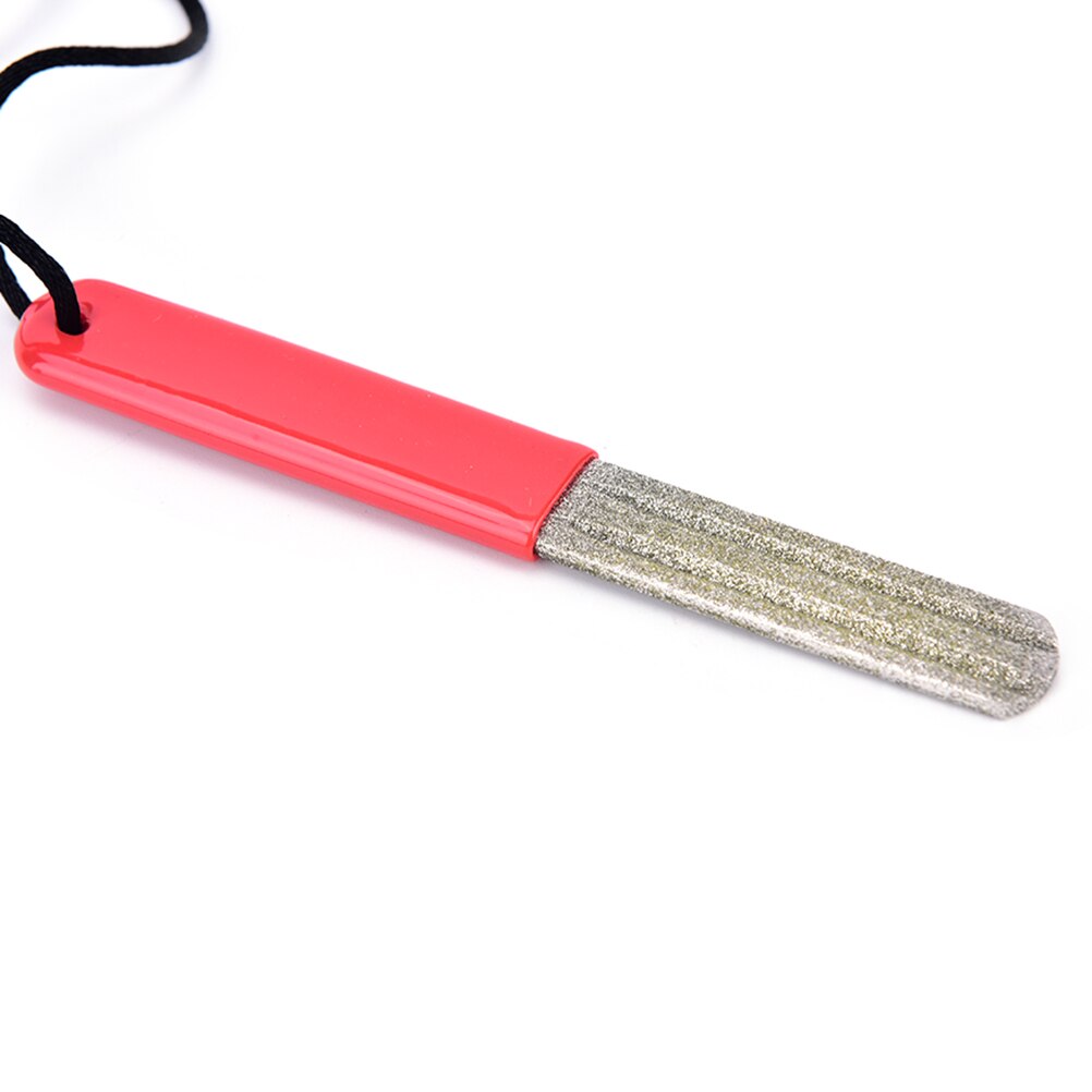 Te Gebruiken Groove Diamant Vishaak 2 Zijdig Visgerei Doos Vissen Accessoires Hone Vishaak Sharpener